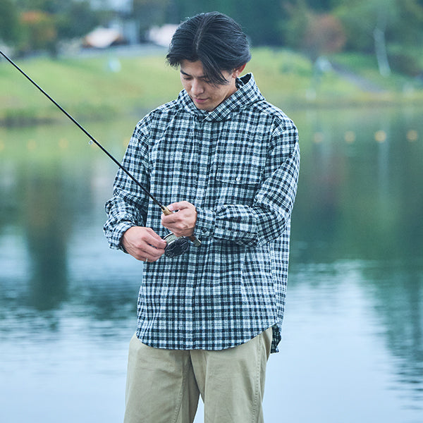 ペンドルトン メンズ  ロングスリーブ マウンテンウールシャツフーディ