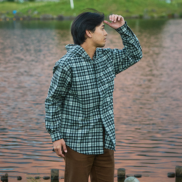 ペンドルトン メンズ  ロングスリーブ マウンテンウールシャツフーディ