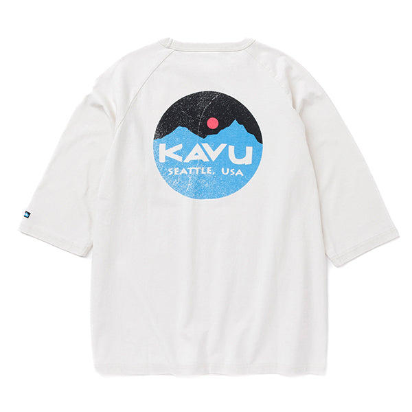 カブー メンズ マウンテンロゴ ベースボール Tシャツの画像