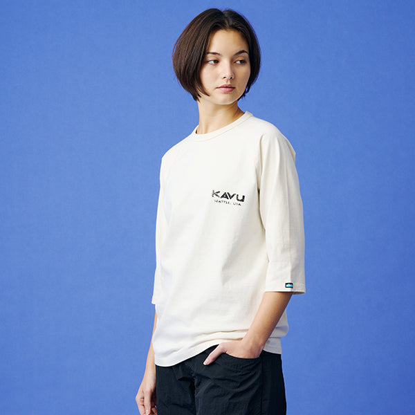 カブー メンズ マウンテンロゴ ベースボール Tシャツ