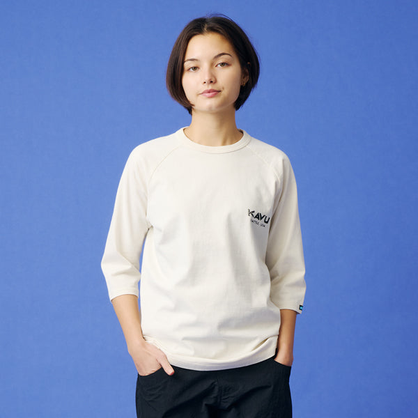 カブー メンズ マウンテンロゴ ベースボール Tシャツ