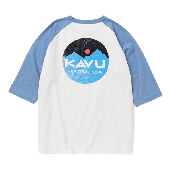 カブー メンズ マウンテンロゴ ベースボール Tシャツ