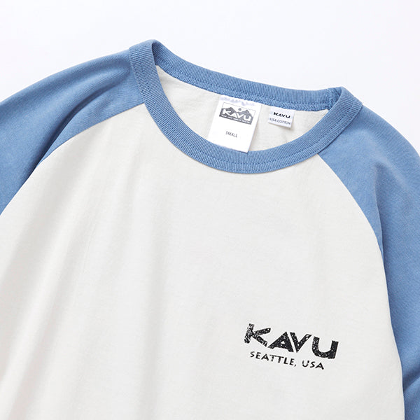 カブー メンズ マウンテンロゴ ベースボール Tシャツ