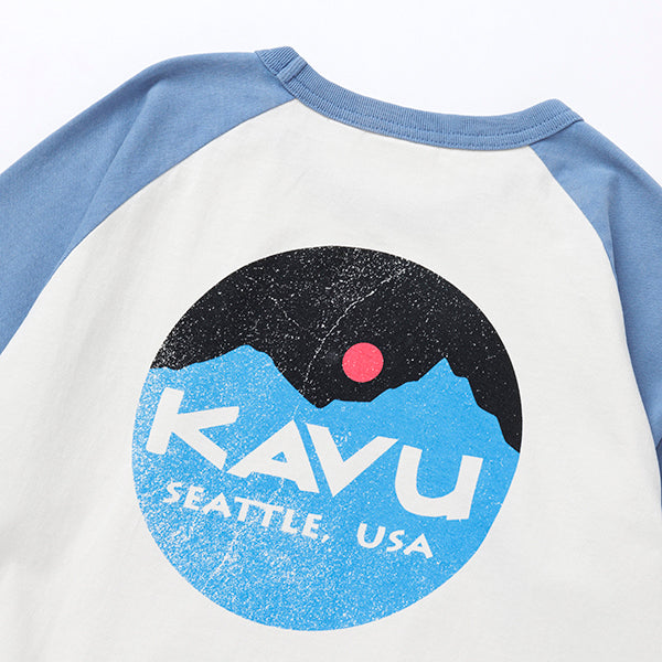 カブー メンズ マウンテンロゴ ベースボール Tシャツ