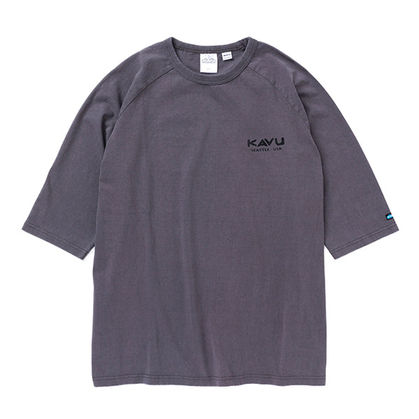 カブー メンズ サーフロゴ ベースボール Tシャツ