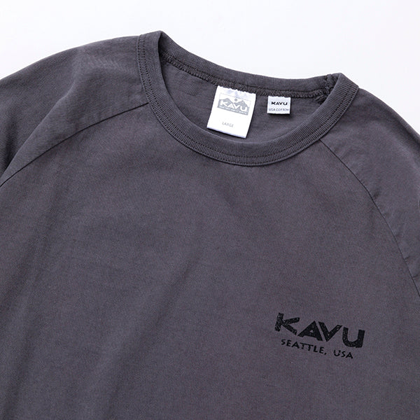 カブー メンズ サーフロゴ ベースボール Tシャツ