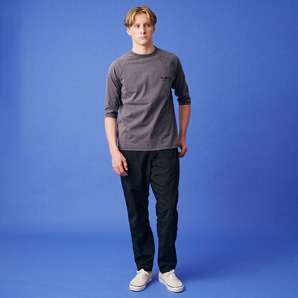 カブー メンズ サーフロゴ ベースボール Tシャツ