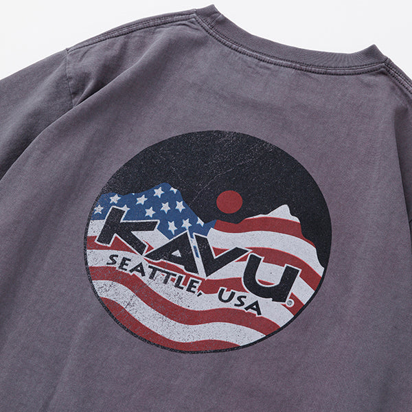 カブー メンズ USAロゴTシャツ