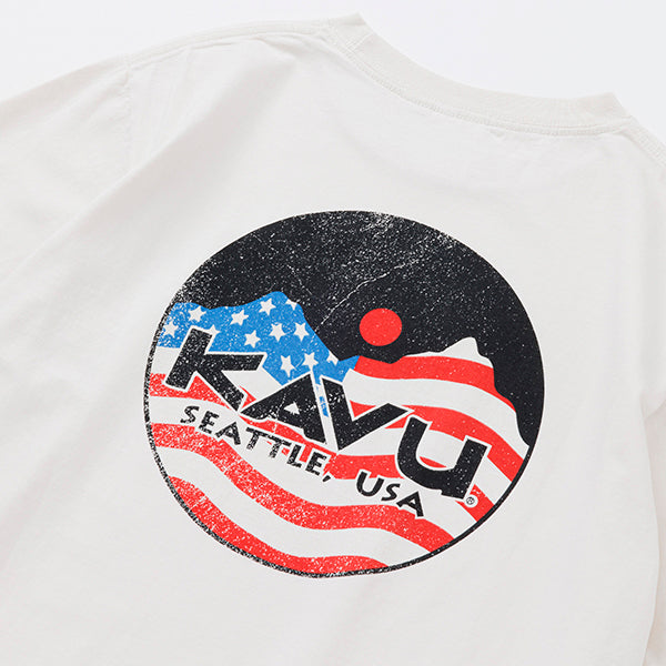 カブー メンズ USAロゴTシャツ