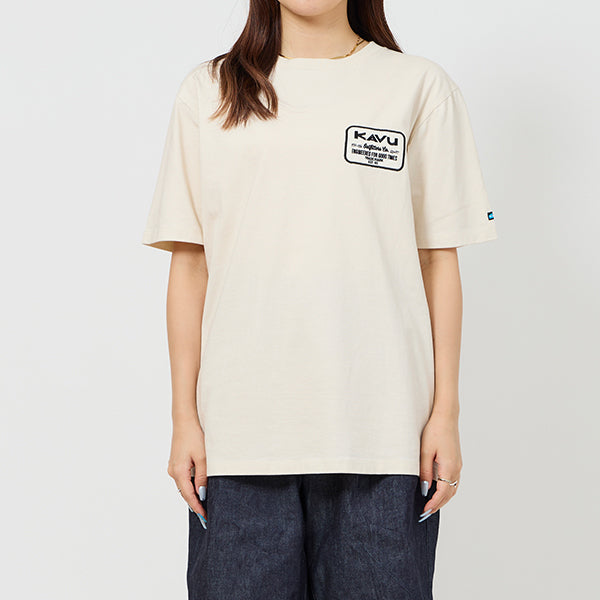 カブー メンズ エンジニアードパッチ Tシャツ