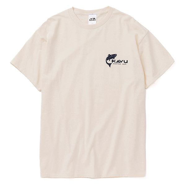 カブー メンズ シンプルサーモン Tシャツ