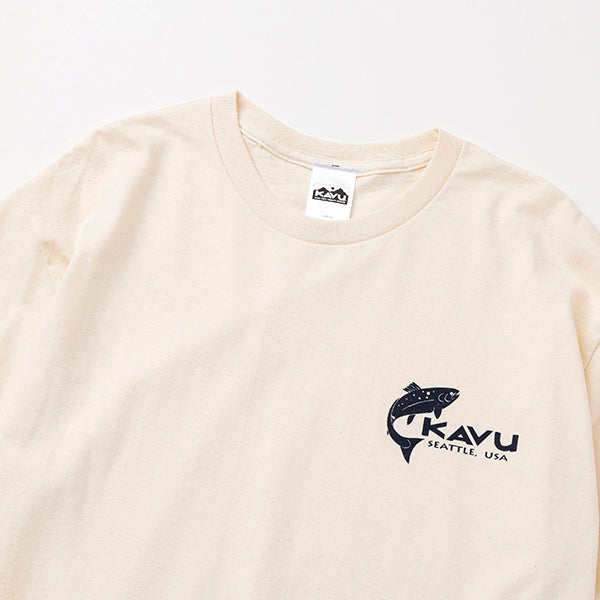 カブー メンズ シンプルサーモン Tシャツ