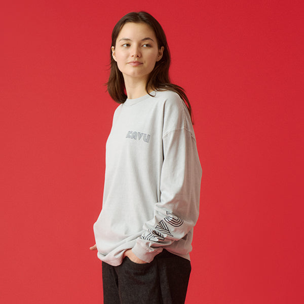 カブー メンズ スリーブプリント ロングスリーブTシャツ