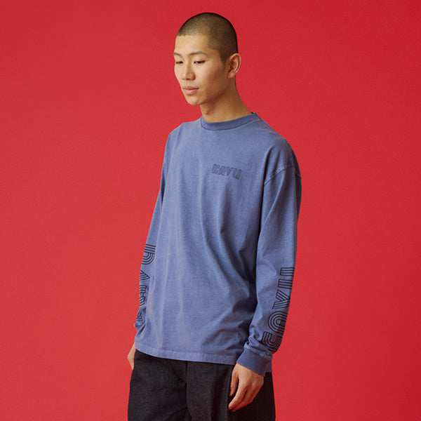 カブー メンズ スリーブプリント ロングスリーブTシャツ