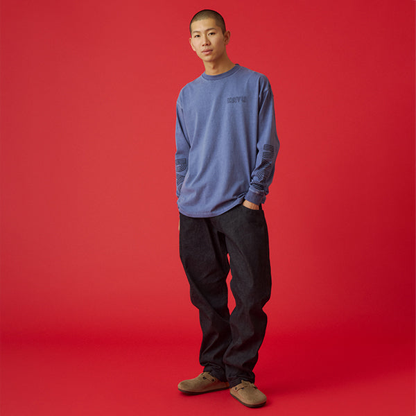 カブー メンズ スリーブプリント ロングスリーブTシャツ