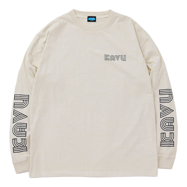 カブー メンズ スリーブプリント ロングスリーブTシャツ