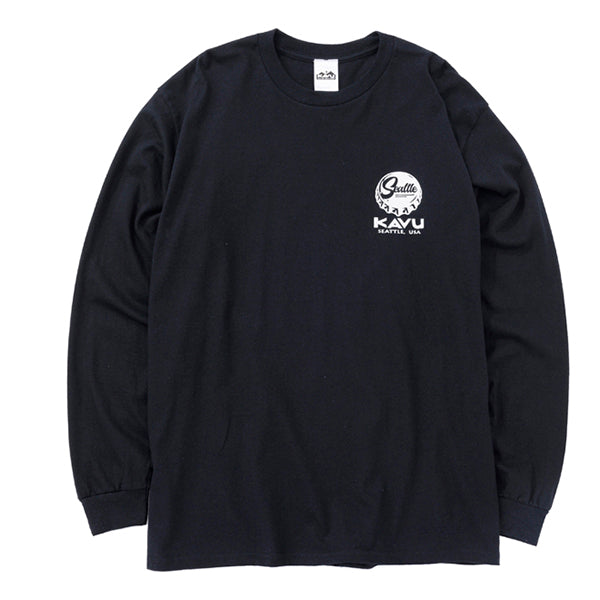 カブー メンズ ロングスリーブクラウンフロッグTシャツ