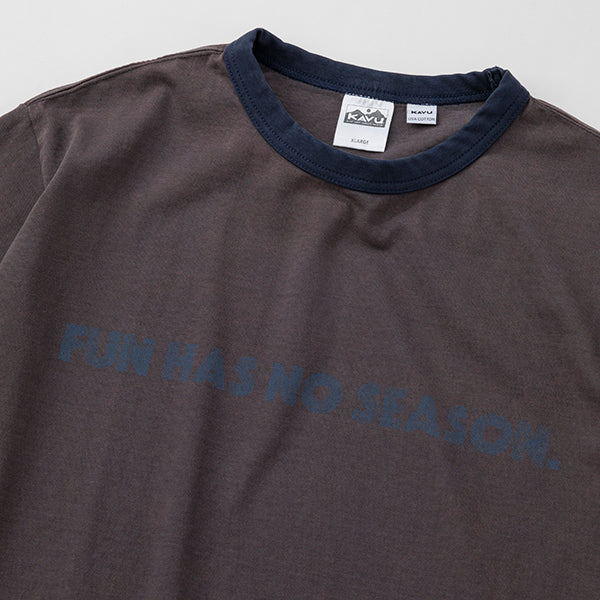 カブー メンズ フレーズ リンガー Tシャツ ファン