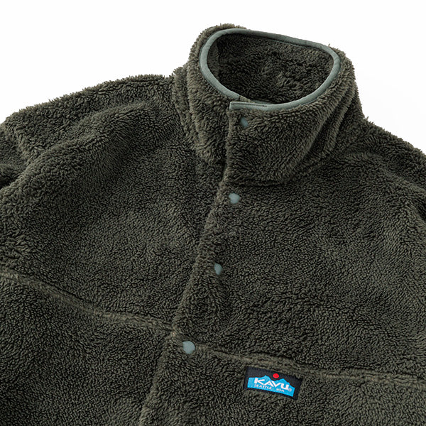 カブー メンズ シャギー スタンドカラー ジャケット