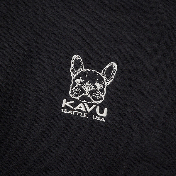 カブー メンズ ワンポイント スウェット ドッグ