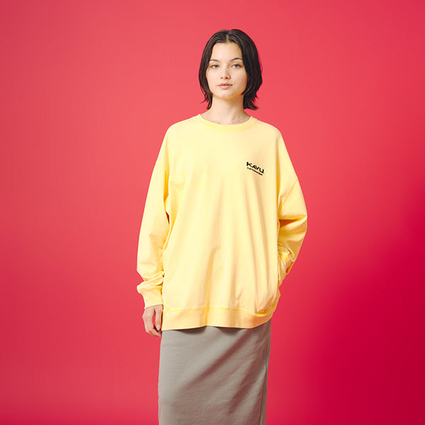 カブー メンズ ケミカルウォッシュ ロングスリーブ Tシャツ