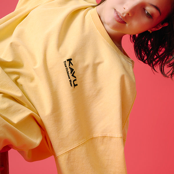カブー メンズ ケミカルウォッシュ ロングスリーブ Tシャツ