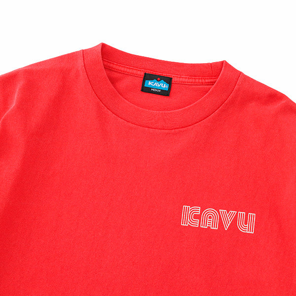 カブー メンズ スリーブプリント ロングスリーブ ピグメントTシャツ