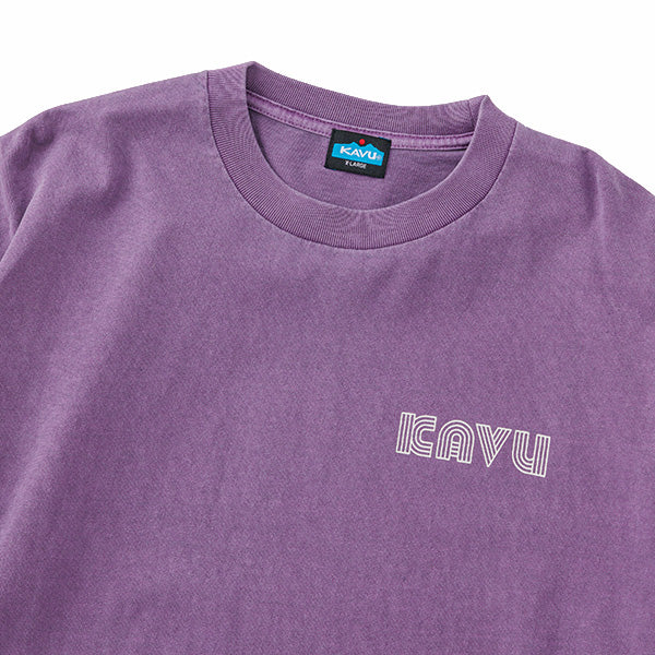 カブー メンズ スリーブプリント ロングスリーブ ピグメントTシャツ