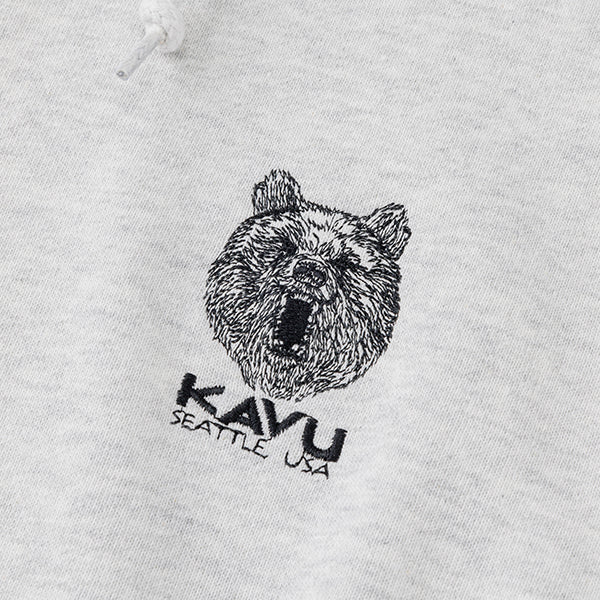 カブー メンズ ワンポイント パーカ ベア