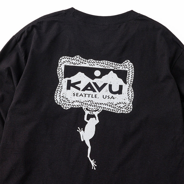 カブー メンズ ハンギングフロッグ ロングスリーブ Tシャツ
