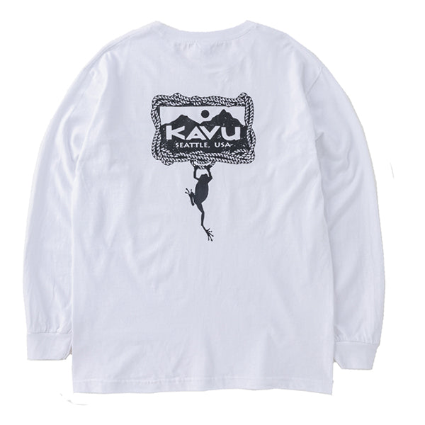 カブー メンズ ハンギングフロッグ ロングスリーブ Tシャツ