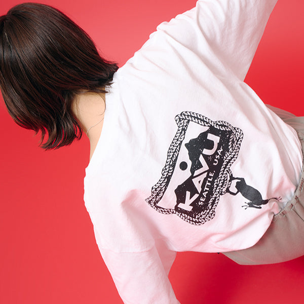 カブー メンズ ハンギングフロッグ ロングスリーブ Tシャツ