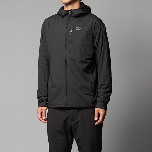 アウトドアリサーチ デビエイターウィンドジャケット サイズS 新品 ブラック アウトドアリサーチ デビエイターウィンドジャケット サイズS