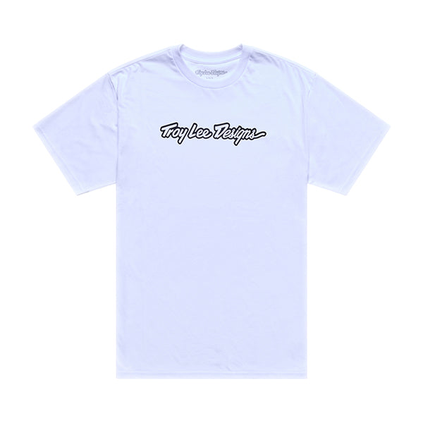 トロイリーデザインズ ショートスリーブT シグネーチャー ホワイト／ブラック