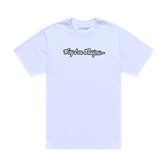 トロイリーデザインズ ショートスリーブT シグネーチャー ホワイト／ブラック