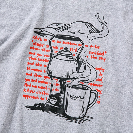 カブー メンズ コーヒー Tシャツ