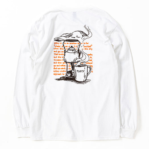 カブー メンズ コーヒー ロングスリーブTシャツ