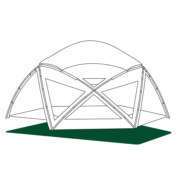 サバティカル グランドシート サバルパインドーム リビングシート用の画像